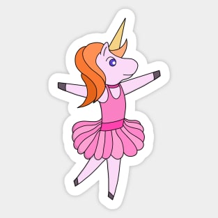 Unicorn ballet dancer Sticker